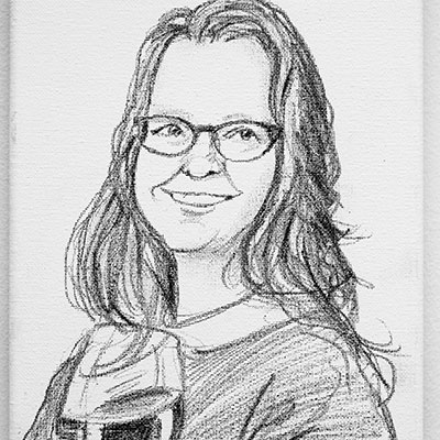 Helen Barham - caricature