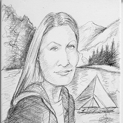 Rachel Fisher - caricature